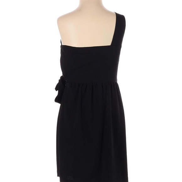 NWT Black Club Monaco One Shoulder Cocktail Dress - Picture 3 of 4
